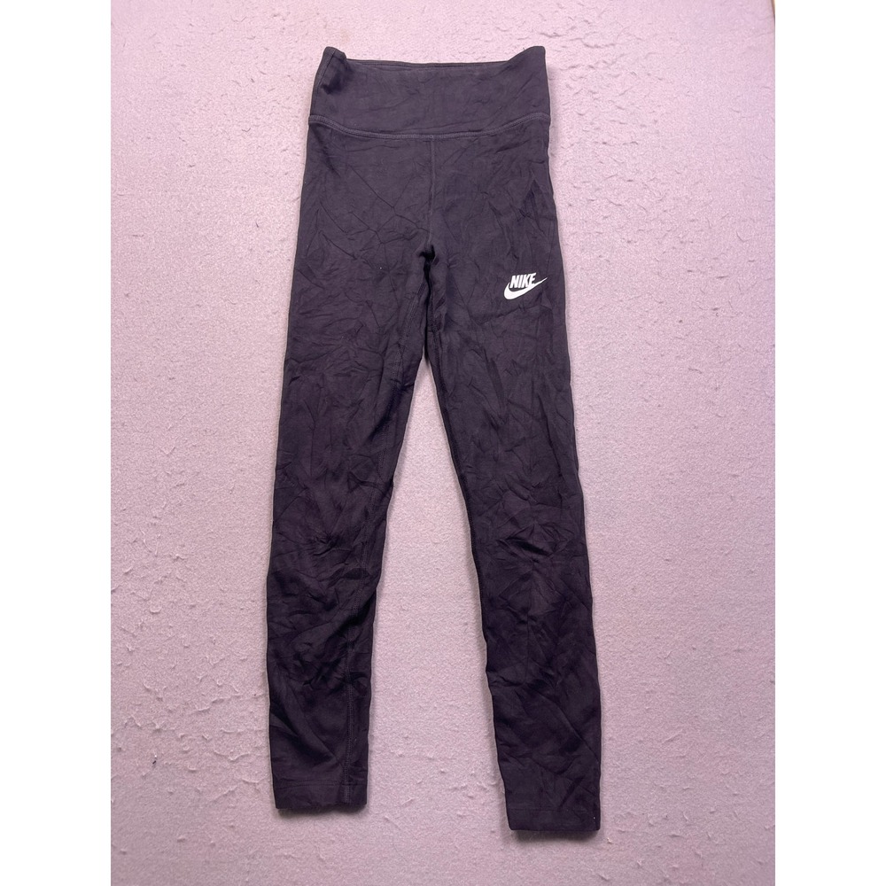 Nike Leggings Jersey Knit Charcoal Black Medium Womens